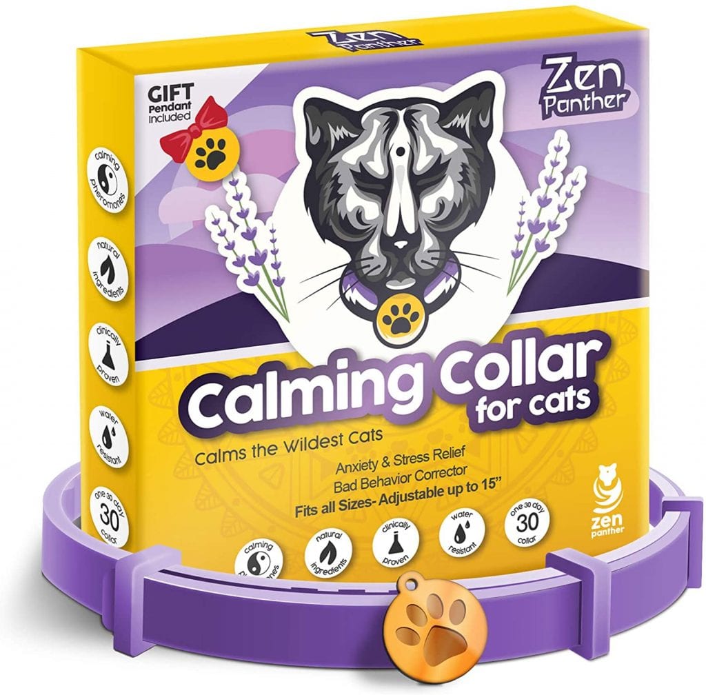 Zen Panther cat calming collar box