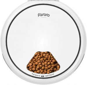 Showing Faroro round automatic cat feeder