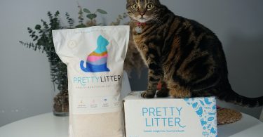 Pretty Litter package with my cat on it
