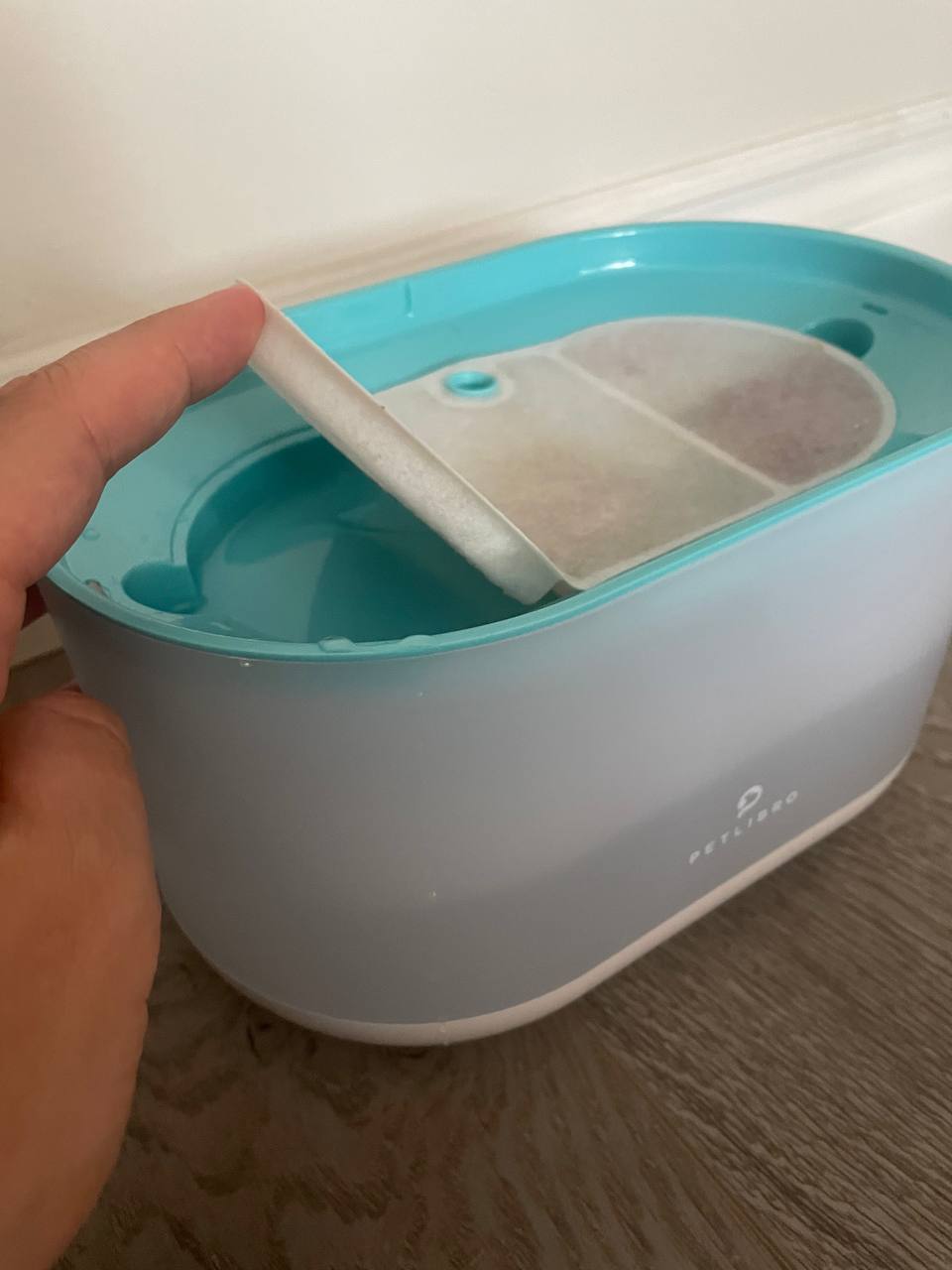 Checking filters on Petlibro Cat Water Fountain