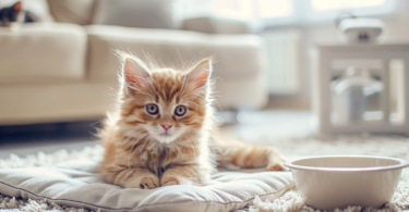 New Kitten Checklist - cat mat and bowl