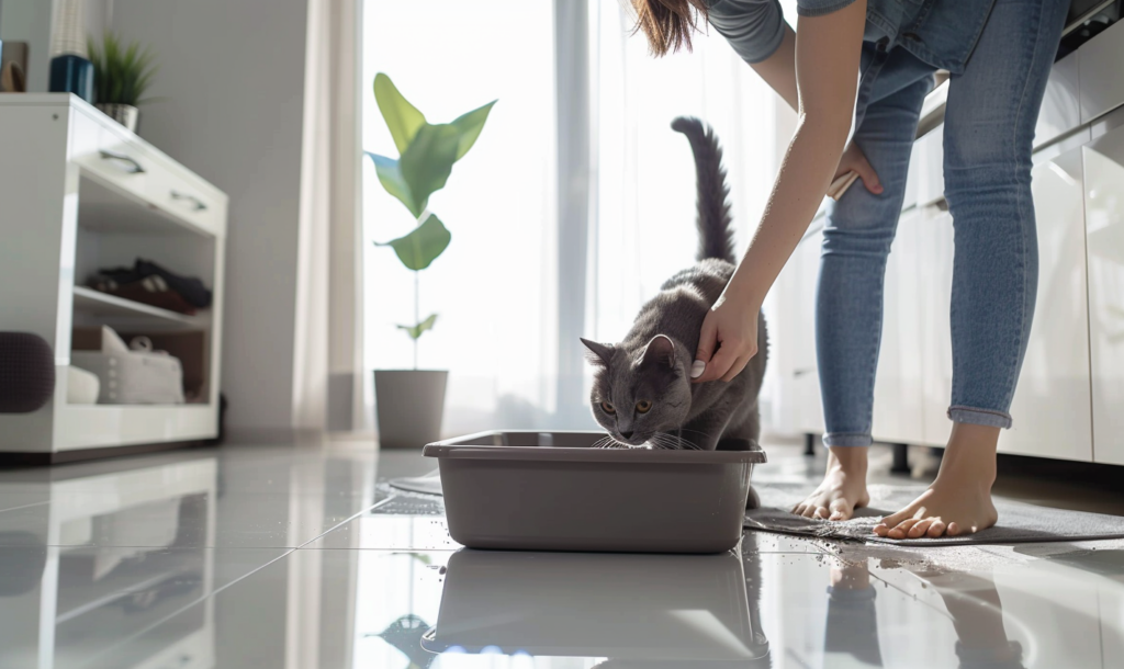Cat Litter Box for Odor Control clean litter box