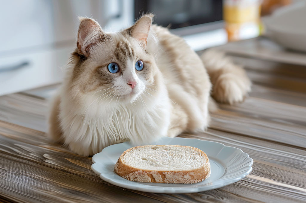 Can cats eat bread