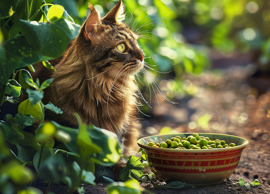 Can cats eat peas