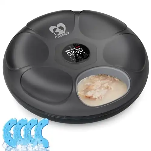 Casfuy Automatic Cat Food Dispenser for Wet Food