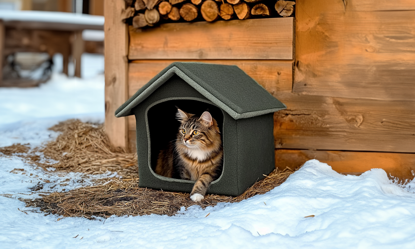 outdoor heated cat houses for barn cats