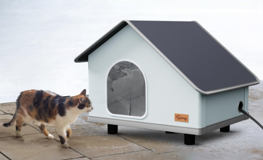 Toozey Elevated Weatherproof Heated Pet House