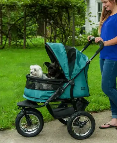 Pet Gear Double No-Zip Pet Stroller