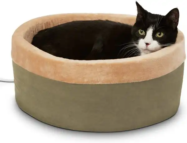 K&H Pet Products Thermo-Kitty Bed Indoor Heated Cat Bed