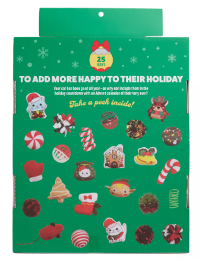 25-Day Holiday Cat Toys Advent Calendar