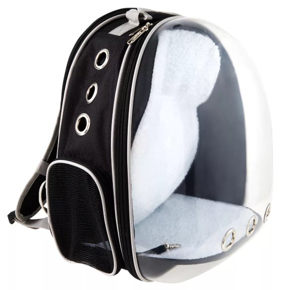 Whisker City® Expandable Plastic Backpack Cat Carrier