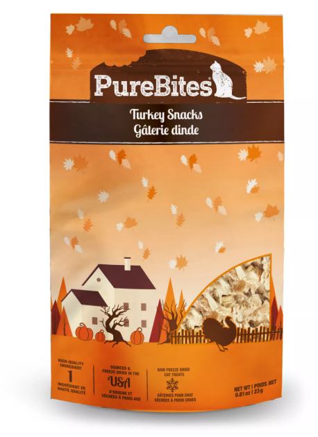 PureBites Cat Treats Holiday Turkey