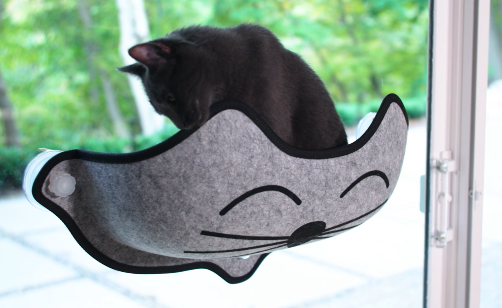 window mounted cat bed