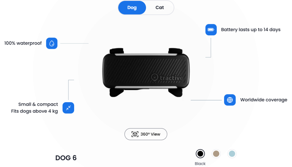 Tractive Dog 6 Collar