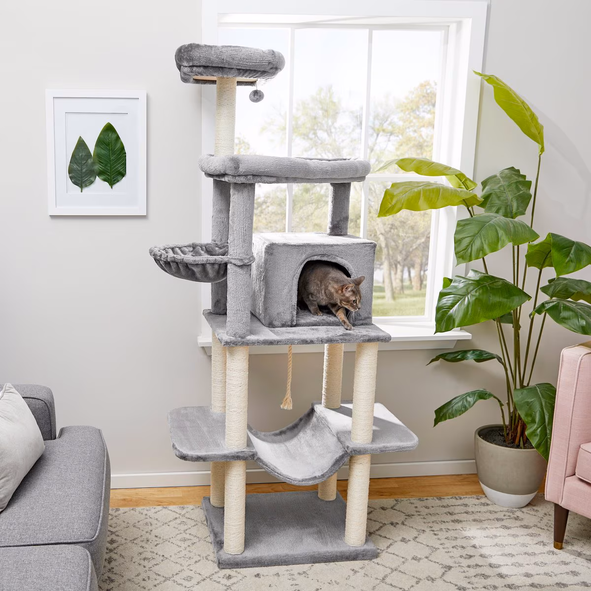 Frisco 73-in Cat Tree with Hammock