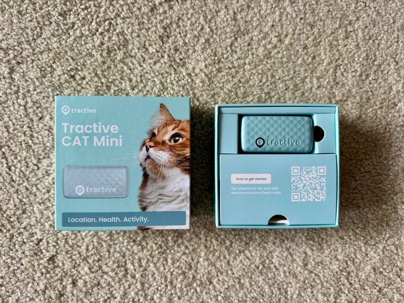 Tractive Cat Mini in the box