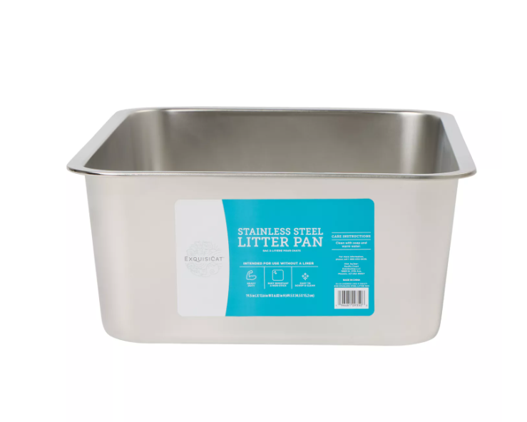 The Exquisicat® Stainless Steel Litter Box