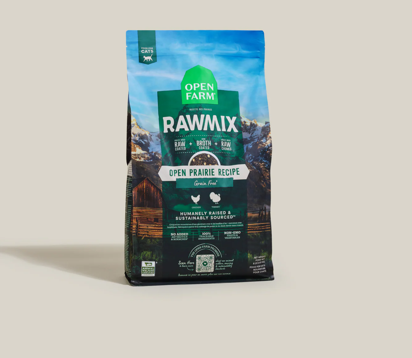 Open Prairie Grain-Free RawMix for Cats | Open Farm