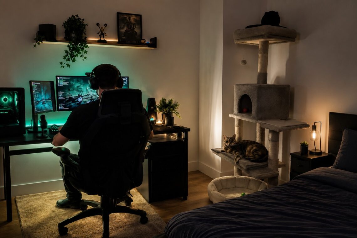 How To Keep Your Cat Happy While You’re Gaming
