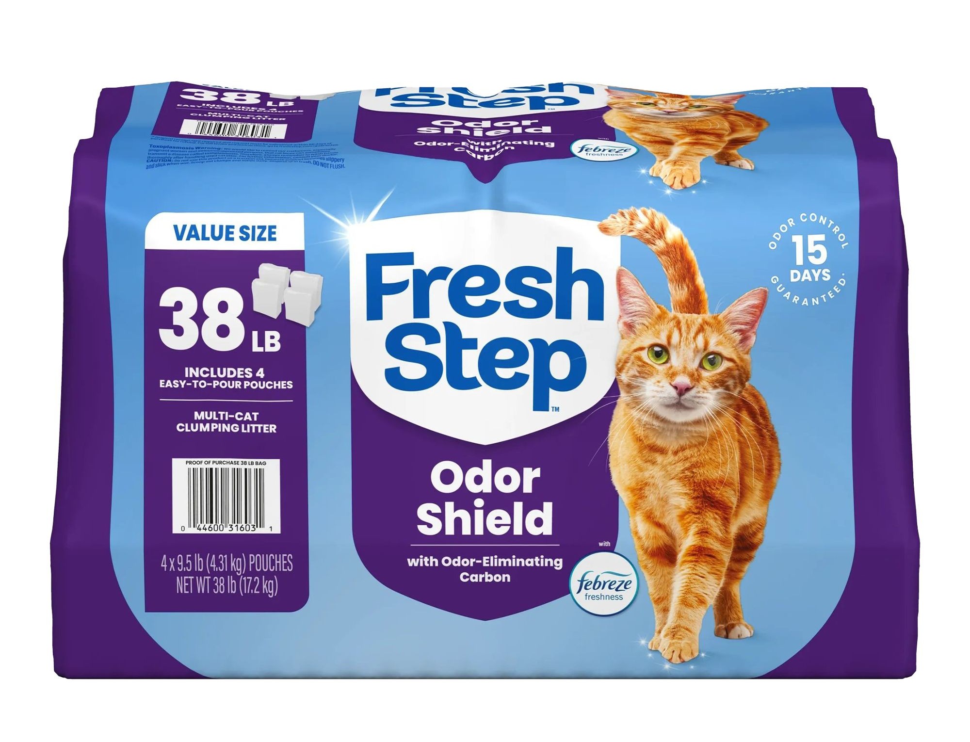 Fresh Step Odor Shield Multi Cat Clumping Litter with Febreze Freshness