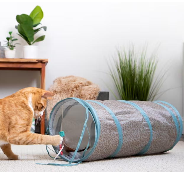 SmartyKat InstinctsTwinkle Tube Electronic Light Crinkle Tunnel Cat Toy