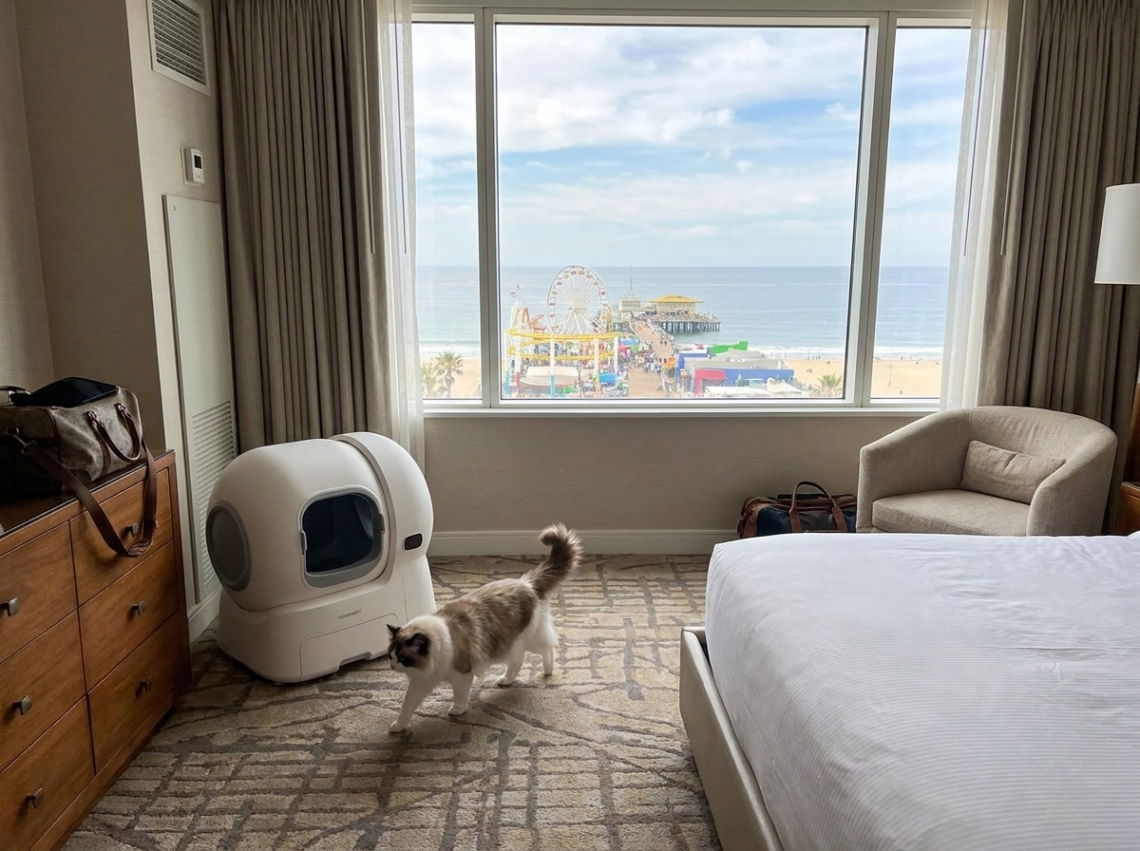 The Best Litter Box Setup for People Who Travel